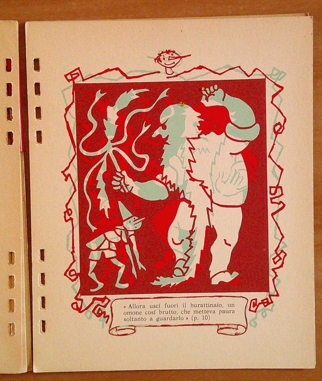 PINOCCHIO E MANGIAFUOCO Disegni Animati con Occhialini - ill. RENE'