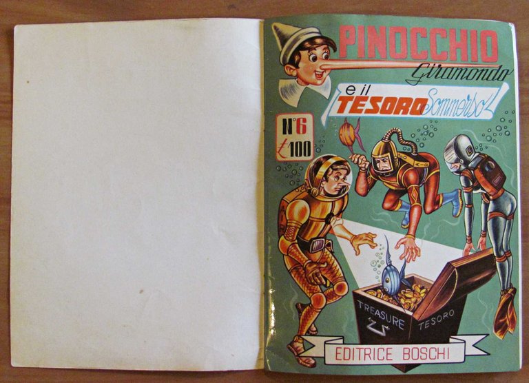 PINOCCHIO GIRAMONDO E IL TESORO SOMMERSO con 5 Tavole originali … | Immagine Gallery 2