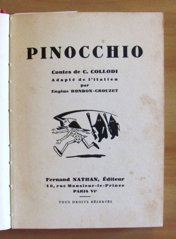 PINOCCHIO, I ed. 1953 - ill. BERNARDINI