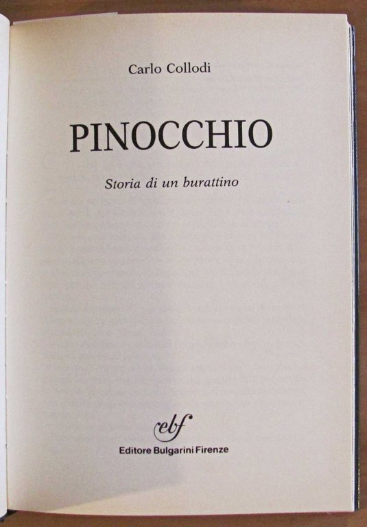 PINOCCHIO, I ed. 1989 - ill. GRECO