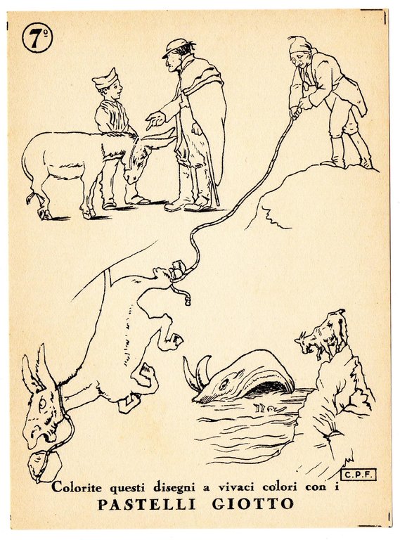 PINOCCHIO illustrato da MUSSINO - Serie Completa di 8 Fogli …