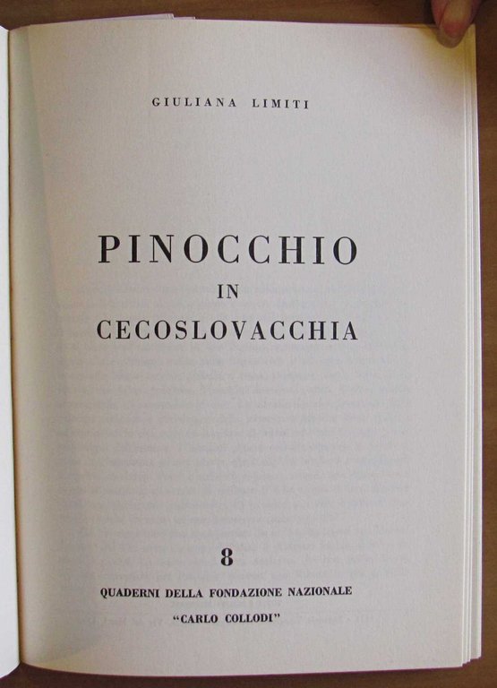 PINOCCHIO IN CECOSLOVACCHIA - Quaderni della Fondazione Nazionale Collodi, 1971 | Immagine Gallery 2