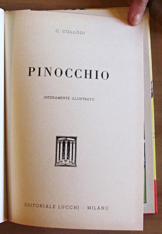 PINOCCHIO INTERAMENTE ILLUSTRATO, anni '60