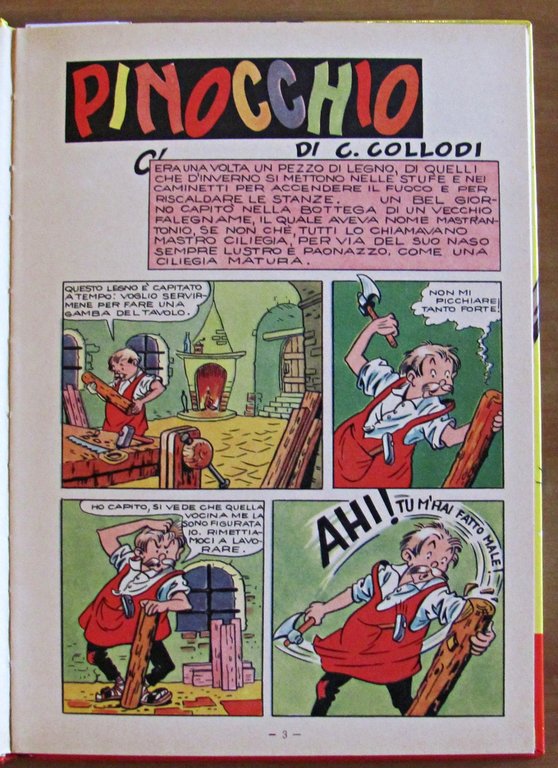 PINOCCHIO INTERAMENTE ILLUSTRATO, anni '60