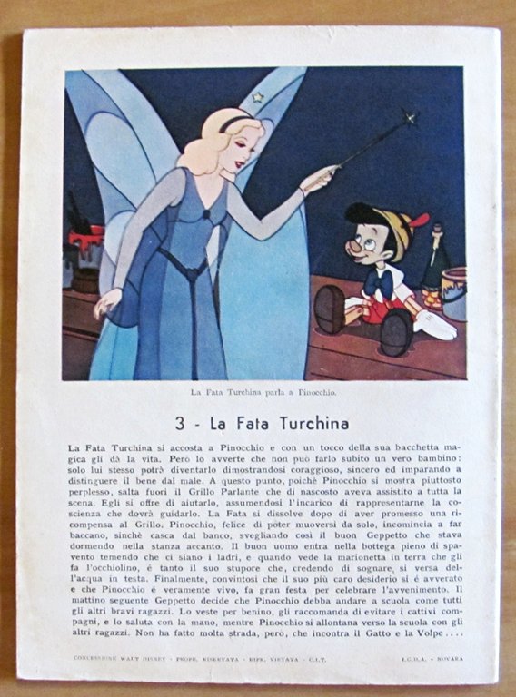 PINOCCHIO N.3 La Fata Turchina - QUADERNO di 5^