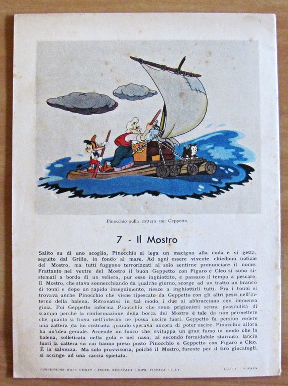 PINOCCHIO N.7 - Il Mostro - Quaderno di 3^
