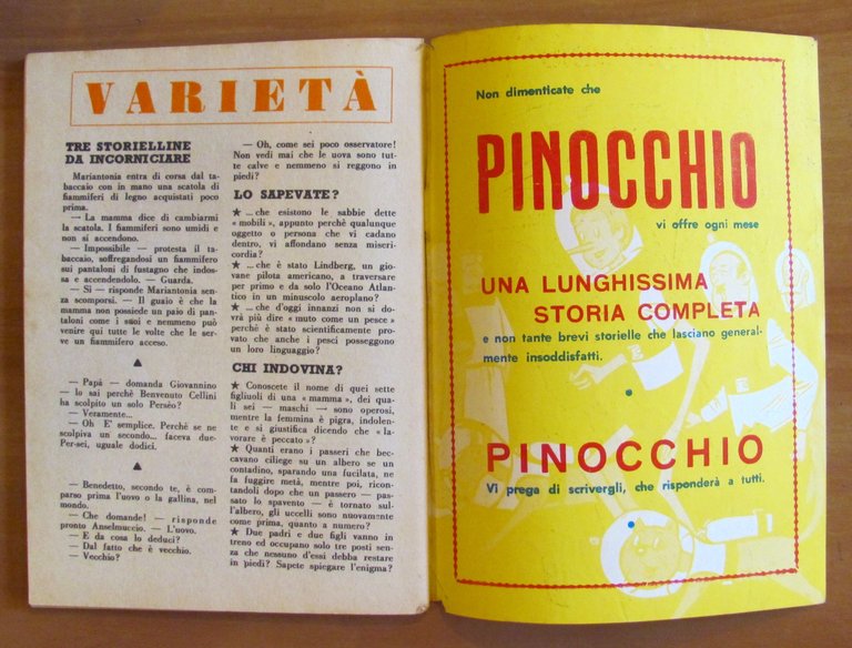PINOCCHIO NEL MONDO DEGLI ANIMALI N.16, 1954 - ill. PESCADOR | Immagine Gallery 5