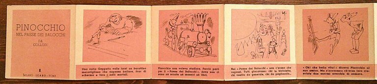 PINOCCHIO NEL PAESE DEI BALOCCHI, anni '50 - A Fisarmonica