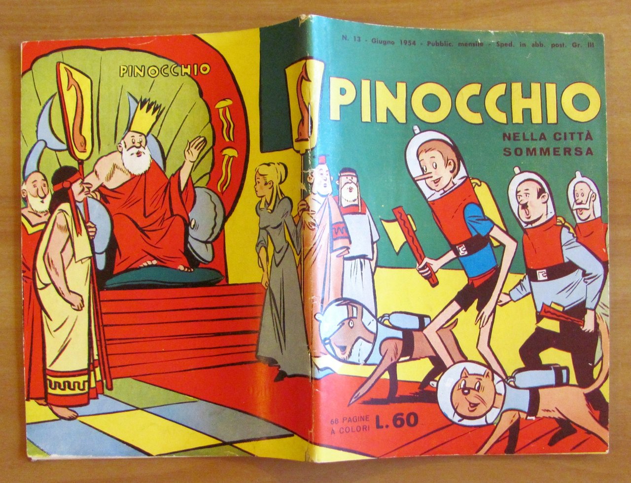 PINOCCHIO NELLA CITTA' SOMMERSA N.13, 1954 - ill. PESCADOR | Immagine principale