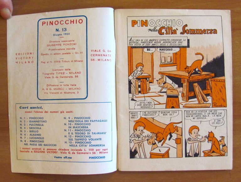 PINOCCHIO NELLA CITTA' SOMMERSA N.13, 1954 - ill. PESCADOR | Immagine Gallery 2