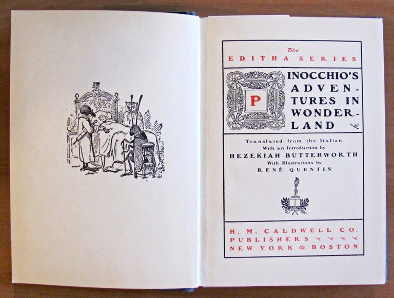 PINOCCHIO'S ADVENTURES IN WONDERLAND, I ed. 1898 - ill. QUENTIN