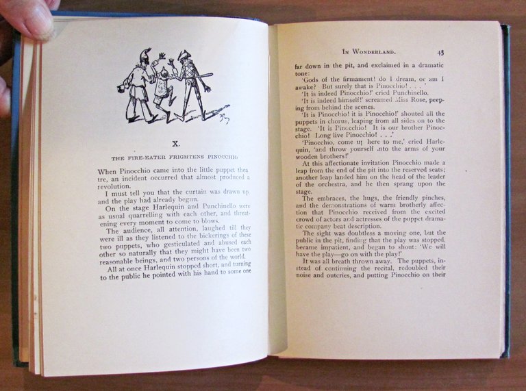 PINOCCHIO'S ADVENTURES IN WONDERLAND, I ed. 1898 - ill. QUENTIN