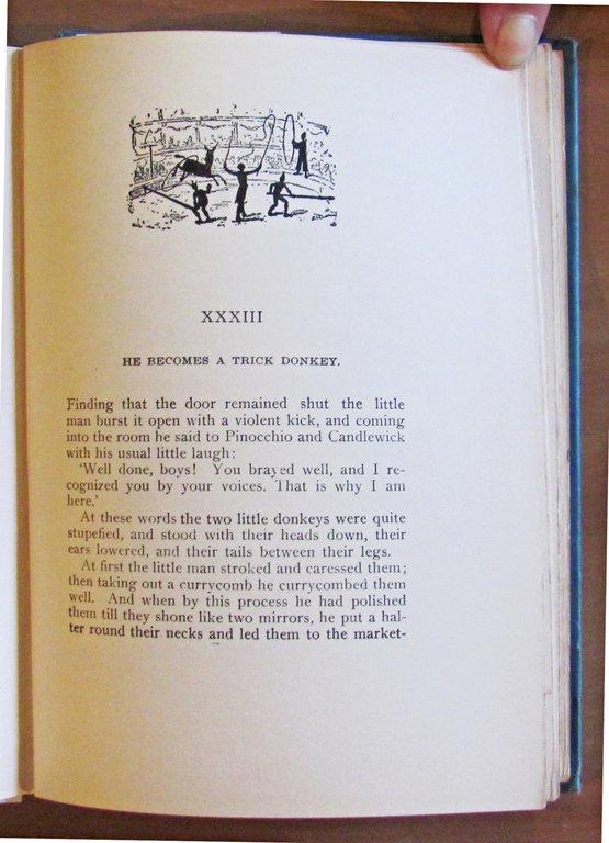 PINOCCHIO'S ADVENTURES IN WONDERLAND, I ed. 1898 - ill. QUENTIN