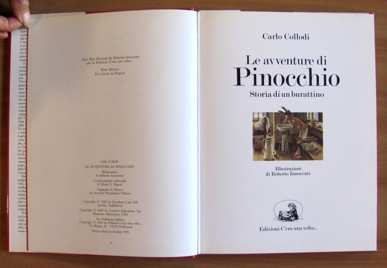 PINOCCHIO Storia di un burattino, I ed. 1991 - ill. …