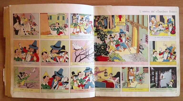 PINOCCHIO SU DISCHI DURIUM, 1950 ill. PINOCHI - Cofanetto con …
