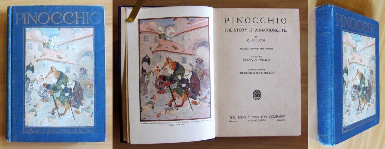 PINOCCHIO The Story of a Marionette, 1924 - ill. RICHARDSON | Immagine principale