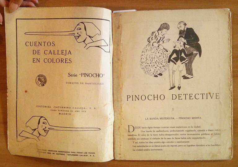 PINOCHO DETECTIVE - Cuentos de Calleja en colores, 1923 - …