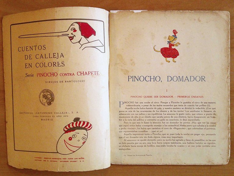 PINOCHO DOMADOR - Cuentos de Calleja en colores, 1923 - …