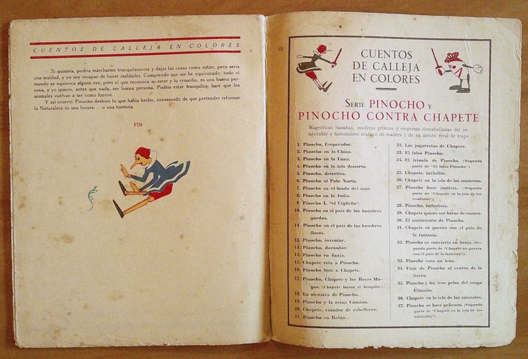 PINOCHO DOMADOR - Cuentos de Calleja en colores, 1923 - …