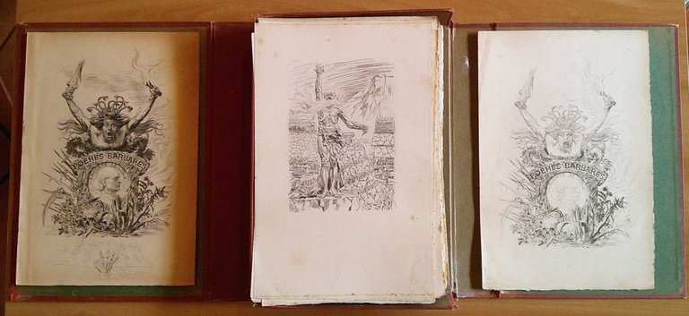 POEMES BARBARES, 1914 - ill. FREIDA - COMPLETO 2 Voll. …