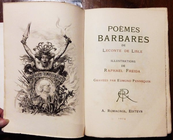 POEMES BARBARES, 1914 - ill. FREIDA in Cofanetto