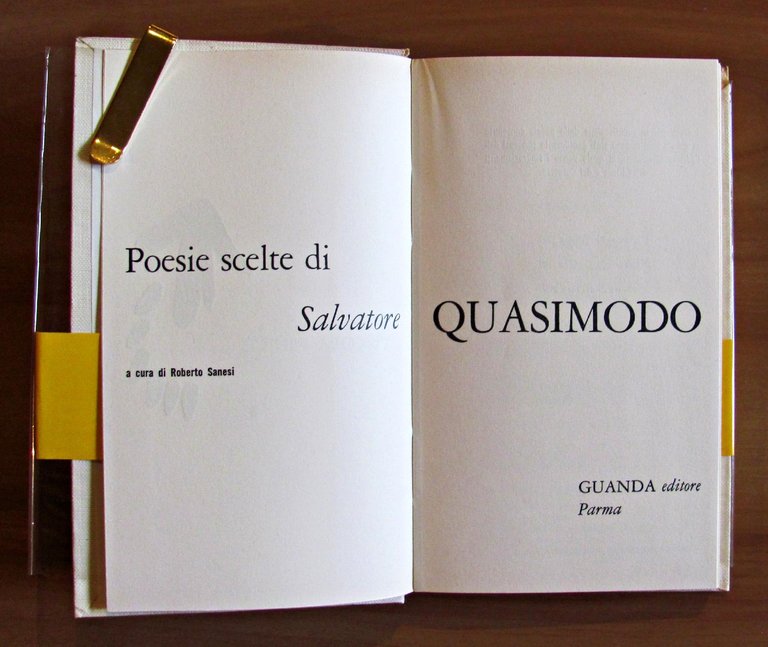 POESIE SCELTE DI SALVATORE QUASIMODO. Collana Piccola Fenice