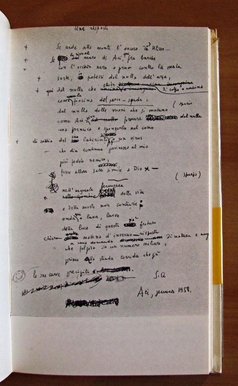 POESIE SCELTE DI SALVATORE QUASIMODO. Collana Piccola Fenice