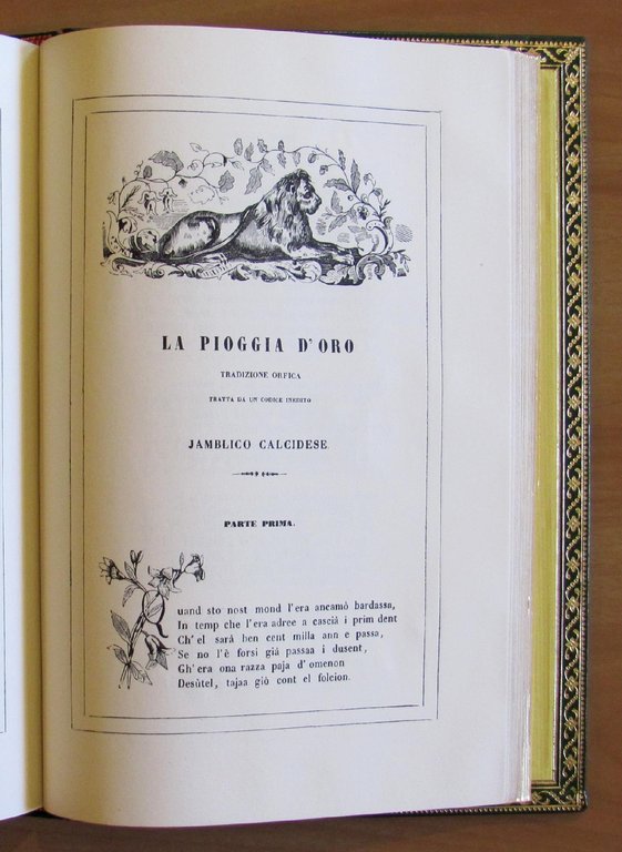 POESIE SCELTE SCRITTE IN DIALETTO MILANESE del 1842 - Anastatice …