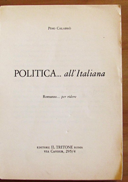POLITICA... ALL'ITALIANA