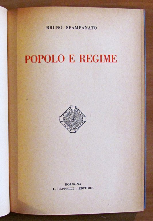 POPOLO E REGIME