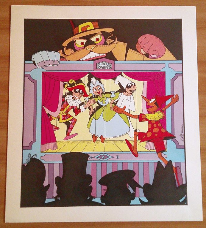 PORTFOLIO PINOCCHIO di BOTTARO con 4 Tavole - TIRATURA LIMITATA