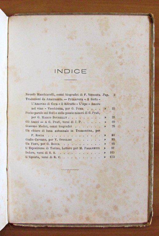 PRESAGIO - OMAGGIO ALLE BELLE - STRENNA PER L'ANNO 1885