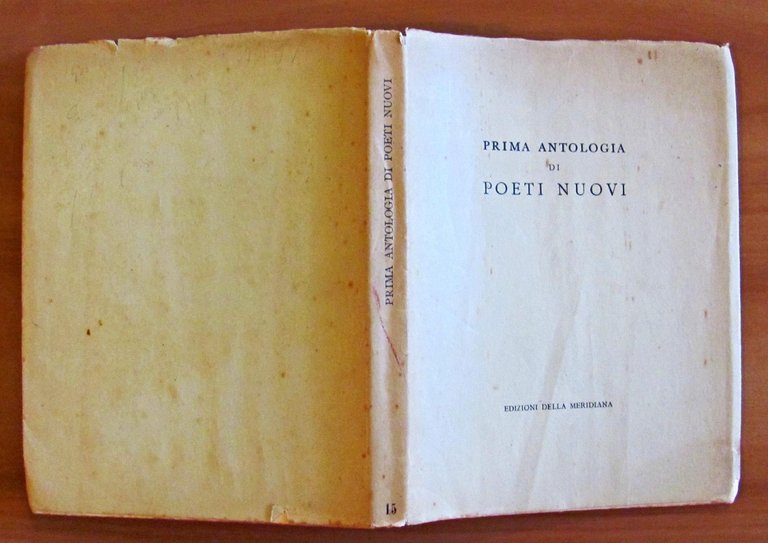 PRIMA ANTOLOGIA DI POETI NUOVI
