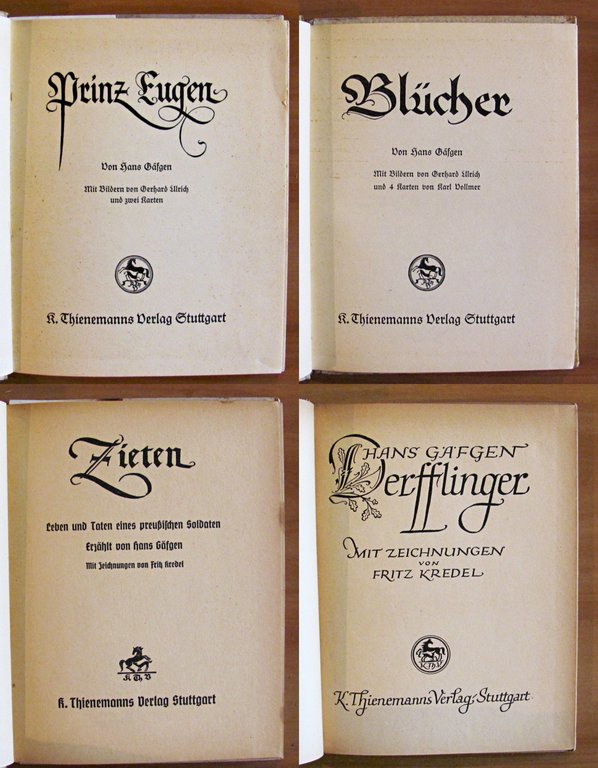 PRINZ EUGEN, ZIETEN, BLUCHER, DERFFLINGER - 4 Volumi