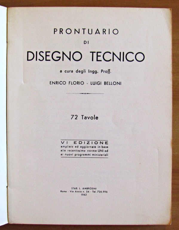 PRONTUARIO DI DISEGNO TECNICO