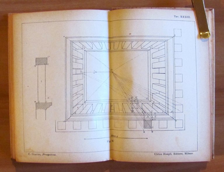 PROSPETTIVA - Mnuale Hoepli, 1924 con 33 tavole