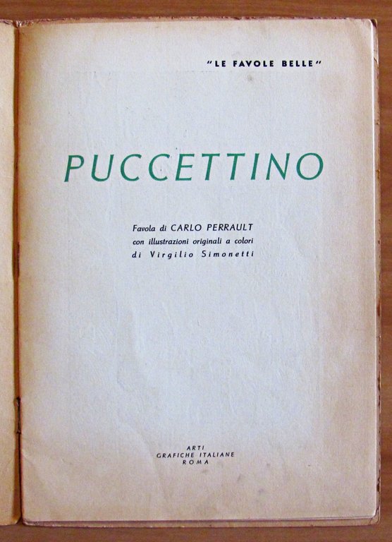 PUCCETTINO - Collana Le Favole Belle