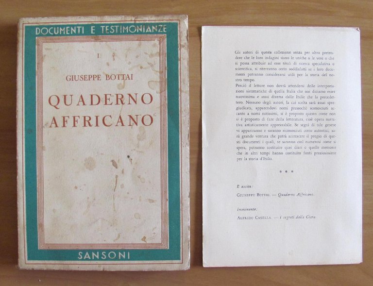 QUADERNO AFFRICANO