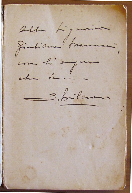 QUILLA FIGLIA DEL SOLE - II edizione 1932 con Autografo