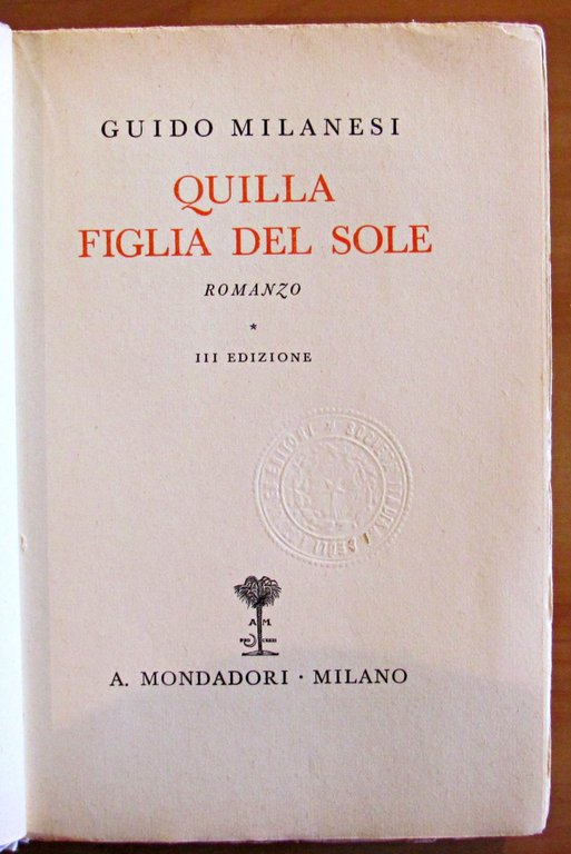 QUILLA FIGLIA DEL SOLE