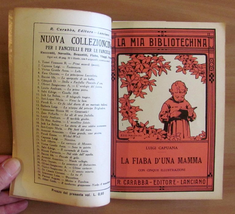 Raccoltina LA MIA BIBLIOTECHINA - Carabba, 1932 copertine di ANICHINI