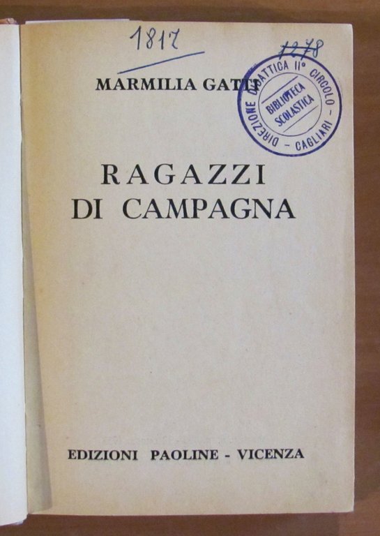 RAGAZZI DI CAMPAGNA, 1952