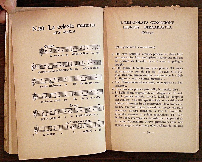 RECITE PER L'INFANZIA, 1958