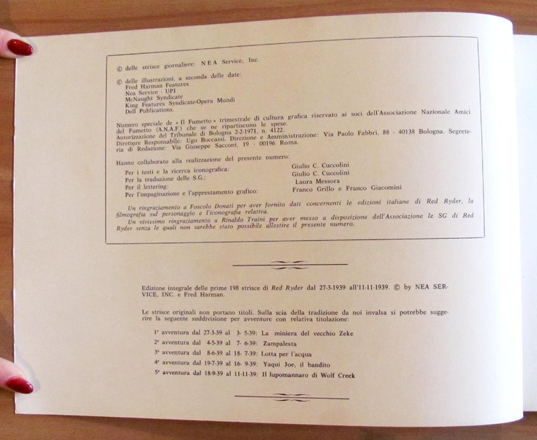 RED RYDER - ANAF, 1980 - NUOVO