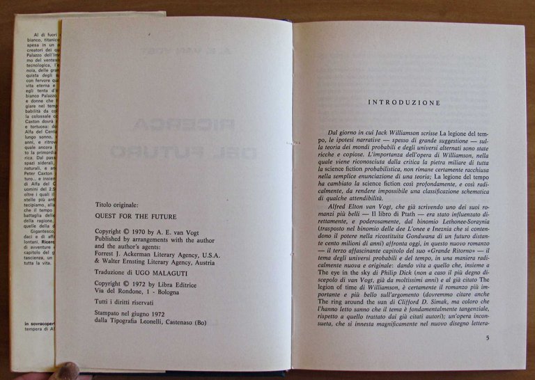 RICERCA DEL FUTURO, I ed. 1972 - Coll. GLI SLAN … | Immagine Gallery 3