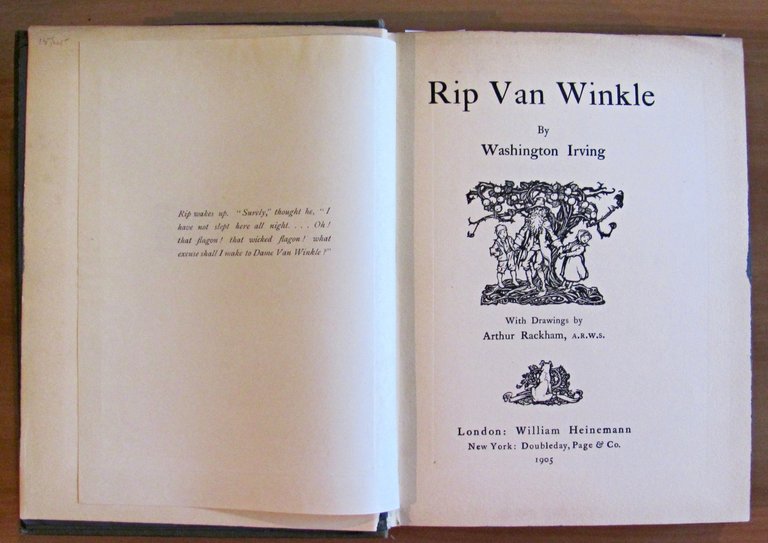 RIP VAN WINKLE, II ed. 1905 - ill. RACKHAM
