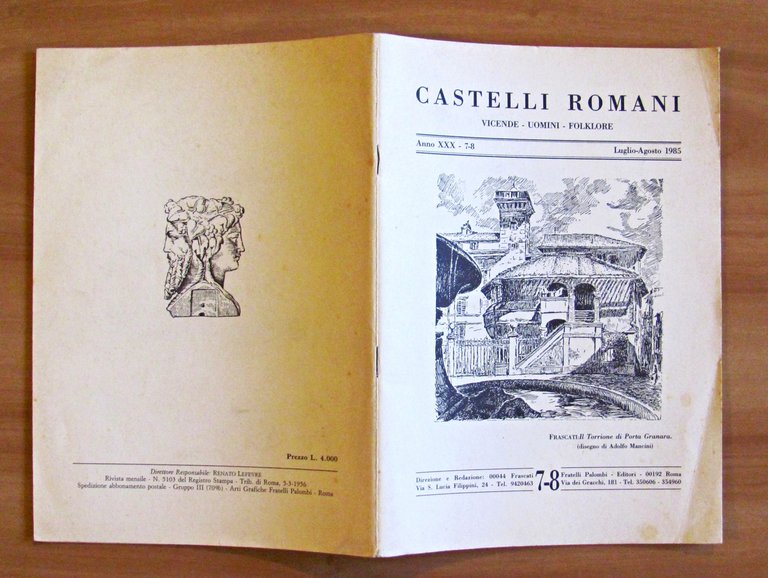 Rivista CASTELLI ROMANI - VICENDE UOMINI FOLKLORE