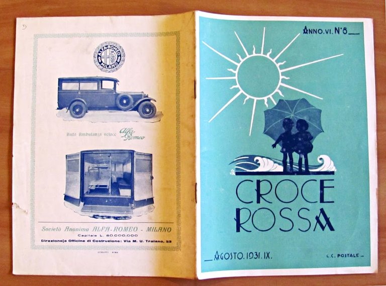 Rivista CROCE ROSSA ITALIANA - Anno VI N.8 Agosto 1931