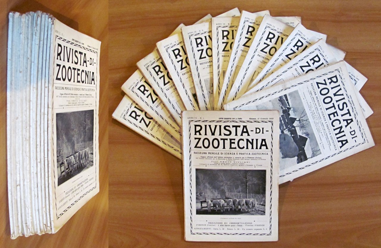 RIVISTA DI ZOOTECNICA - Annata Completa 1932