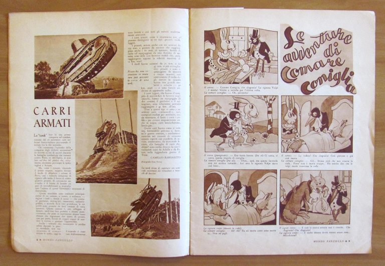 Rivista MONDO FANCIULLO N.2, 1935 - CAPPUCCETTO ROSSO, MARZIANI e …